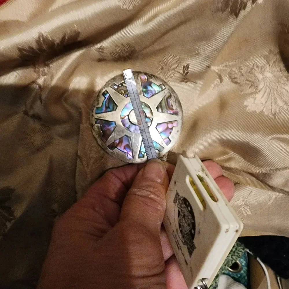 Vintage Taxco Silver Abalone brooch/pendant‎